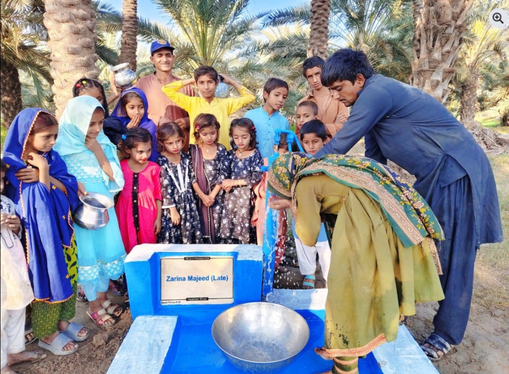 Hand-pump installation